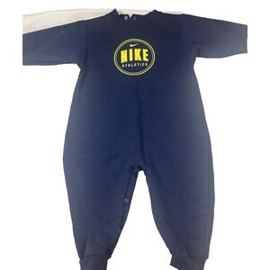 VTG 90s New With Tags Nike Romper One Piece Toddler 18M Blue RARE